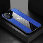 For Honor X40i XINLI Stitching Cloth Textue Shockproof TPU Phone Case(Blue)