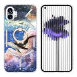 For Nothing Phone 1 2.0mm Airbag Shockproof IMD TPU Phone Case with Ring(Whale)