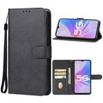 For OPPO A58x Leather Phone Case(Black)