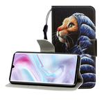 For Galaxy A31 Colored Drawing Horizontal Flip Leather Case with Holder & Card Slot & Wallet(Down Jacket Cat)