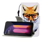 For LG V60 Colored Drawing Horizontal Flip Leather Case with Holder & Card Slot & Wallet(Fox)