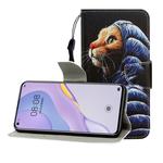 For Huawei Nova 7 Colored Drawing Horizontal Flip Leather Case with Holder & Card Slot & Wallet(Down Jacket Cat)