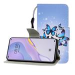 For Huawei Nova 7 Colored Drawing Horizontal Flip Leather Case with Holder & Card Slot & Wallet(Many Butterflies)
