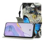 For Huawei Nova 7 Pro Colored Drawing Horizontal Flip Leather Case with Holder & Card Slot & Wallet(A Butterfly)
