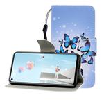 For Huawei Nova 7 SE Colored Drawing Horizontal Flip Leather Case with Holder & Card Slot & Wallet(Many Butterflies)