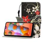 For Huawei P40 Lite E Colored Drawing Horizontal Flip Leather Case with Holder & Card Slot & Wallet(Safflower)