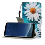 For Galaxy S8 Colored Drawing Horizontal Flip Leather Case with Holder & Card Slot & Wallet(Chrysanthemum)
