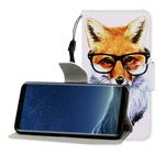 For Galaxy S8 Plus Colored Drawing Horizontal Flip Leather Case with Holder & Card Slot & Wallet(Fox)