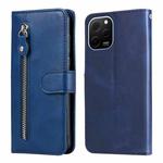 For Huawei nova Y61 Calf Texture Zipper Leather Phone Case(Blue)