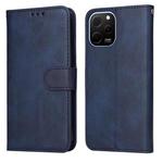 For Huawei nova Y61 Classic Calf Texture Flip Leather Phone Case(Blue)