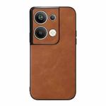 For OPPO Reno9 Pro+ Cowhide Texture PU Phone Case(Brown)