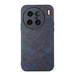 For vivo X90 Pro+ Cowhide Texture PU Phone Case(Blue)