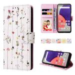 For Samsung Galaxy A22e 5G Bronzing Painting RFID Leather Phone Case(Dreid Flower World)