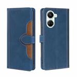 For Huawei nova 10 SE Skin Feel Magnetic Buckle Leather Phone Case(Blue)