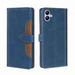 For Samsung Galaxy A04e 4G Skin Feel Magnetic Buckle Leather Phone Case(Blue)