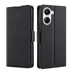 For Huawei nova 10 SE Ultra-thin Voltage Side Buckle Horizontal Flip Leather Phone Case(Black)