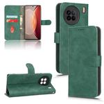 For vivo X90 Skin Feel Magnetic Flip Leather Phone Case(Green)