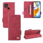 For Xiaomi Poco C40 Magnetic Clasp Flip Leather Phone Case(Red)