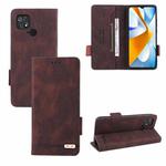 For Xiaomi Poco C40 Magnetic Clasp Flip Leather Phone Case(Brown)