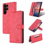 For Samsung Galaxy S23 Ultra 5G AZNS Dream II Skin Feel Flip Leather Phone Case(Red)