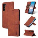 For Samsung Galaxy S23 5G AZNS Skin Feel Calf Texture Flip Leather Phone Case(Brown)