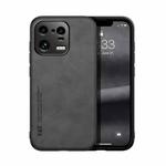 For Xiaomi 13 Pro Skin Feel Magnetic Leather Back Phone Case(Dark Grey)