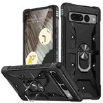 For Google Pixel 7 Pro 5G Ring Holder Phone Case(Black)