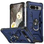 For Google Pixel 7 Pro 5G Ring Holder Phone Case(Blue)