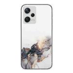 For Xiaomi Redmi Note 12 Pro+ China Hollow Marble Pattern TPU Precise Hole Phone Protective Case(Black)