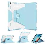 For iPad 9.7 2018/2017 / Air 1/Air 2 360 Degree Rotating Armored Smart Tablet Leather Case(Blue)