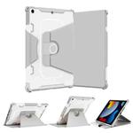 For iPad 10.2 2021 360 Degree Rotating Armored Smart Tablet Leather Case(Grey)