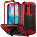 For Samsung Galaxy S23 5G R-JUST Sliding Camera Design Life Waterproof Dustproof Shockproof Phone Case(Red)