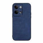 For OPPO Reno9 / Reno9 Pro Morocco Texture PU Phone Case(Blue)