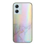 For Xiaomi Redmi Note 12 China Laser Marble Pattern Clear TPU Protective Phone Case(Grey)