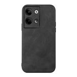 For OPPO Reno9 / Reno9 Pro Cowhide Texture PU Phone Case(Black)