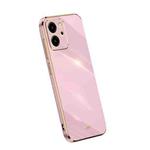 For Honor 80 SE 5G XINLI Straight Edge 6D Electroplate TPU Phone Case(Cherry Purple)