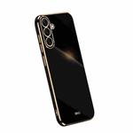 For Samsung Galaxy A54 5G XINLI Straight Edge 6D Electroplate TPU Phone Case(Black)