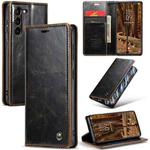 For Samsung Galaxy S23 5G CaseMe 003 Crazy Horse Texture Leather Phone Case(Coffee)
