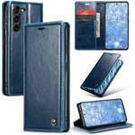 For Samsung Galaxy S23+ 5G CaseMe 003 Crazy Horse Texture Leather Phone Case(Blue)