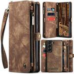 For Samsung Galaxy S23+ 5G CaseMe 008 Detachable Multifunctional Leather Phone Case(Brown)