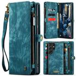 For Samsung Galaxy S23 Ultra 5G CaseMe 008 Detachable Multifunctional Leather Phone Case(Blue)