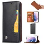 For Samsung Galaxy S23+ 5G Knead Skin Texture Horizontal Flip Leather Phone Case(Black)