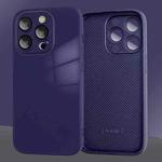 For iPhone 13 Pro 9D Tempered Glass Phone Case(Dark Purple)
