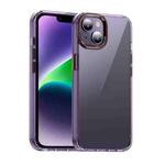 For iPhone 14 iPAKY MG Series Transparent PC Phone Case(Transparent Purple)