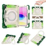 For iPad 10th Gen 10.9 2022 Armor Contrast Color Silicone + PC Tablet Case(Colorful Green)
