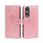 For Honor 80 Pro Calf Texture Buckle Flip Leather Phone Case(Rose Gold)