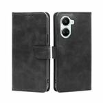 For Huawei nova 10 SE Calf Texture Buckle Flip Leather Phone Case(Black)