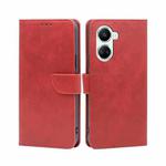For Huawei nova 10 SE Calf Texture Buckle Flip Leather Phone Case(Red)