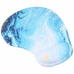 Wrist Rest Mouse Pad(Marble Blue Gold)