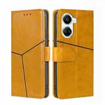 For Huawei nova 10 SE Geometric Stitching Horizontal Flip Leather Phone Case(Yellow)